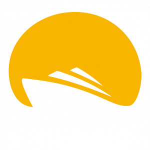 Logo Paradies Kreuzfahrt gelber kreis mit Schiffskonturen