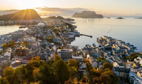 Norwegen Alesund Stadt